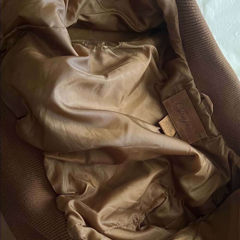 Brown Suede Women's Jacket - Picture 9 of 17